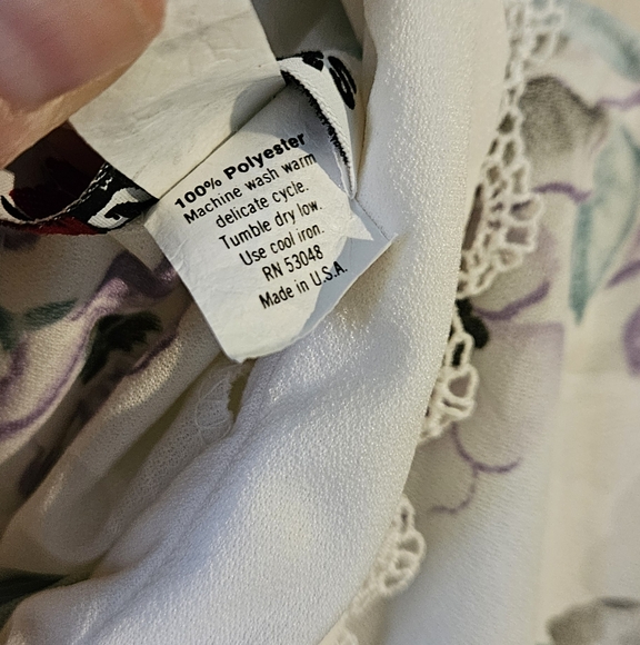 Vintage dress Floral print size medium - Picture 3 of 8